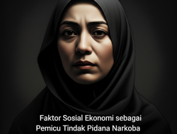 Faktor Sosial Ekonomi sebagai Pemicu Tindak Pidana Narkoba
