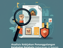 Analisis Kebijakan Penanggulangan Kejahatan Kekerasan di Sekolah